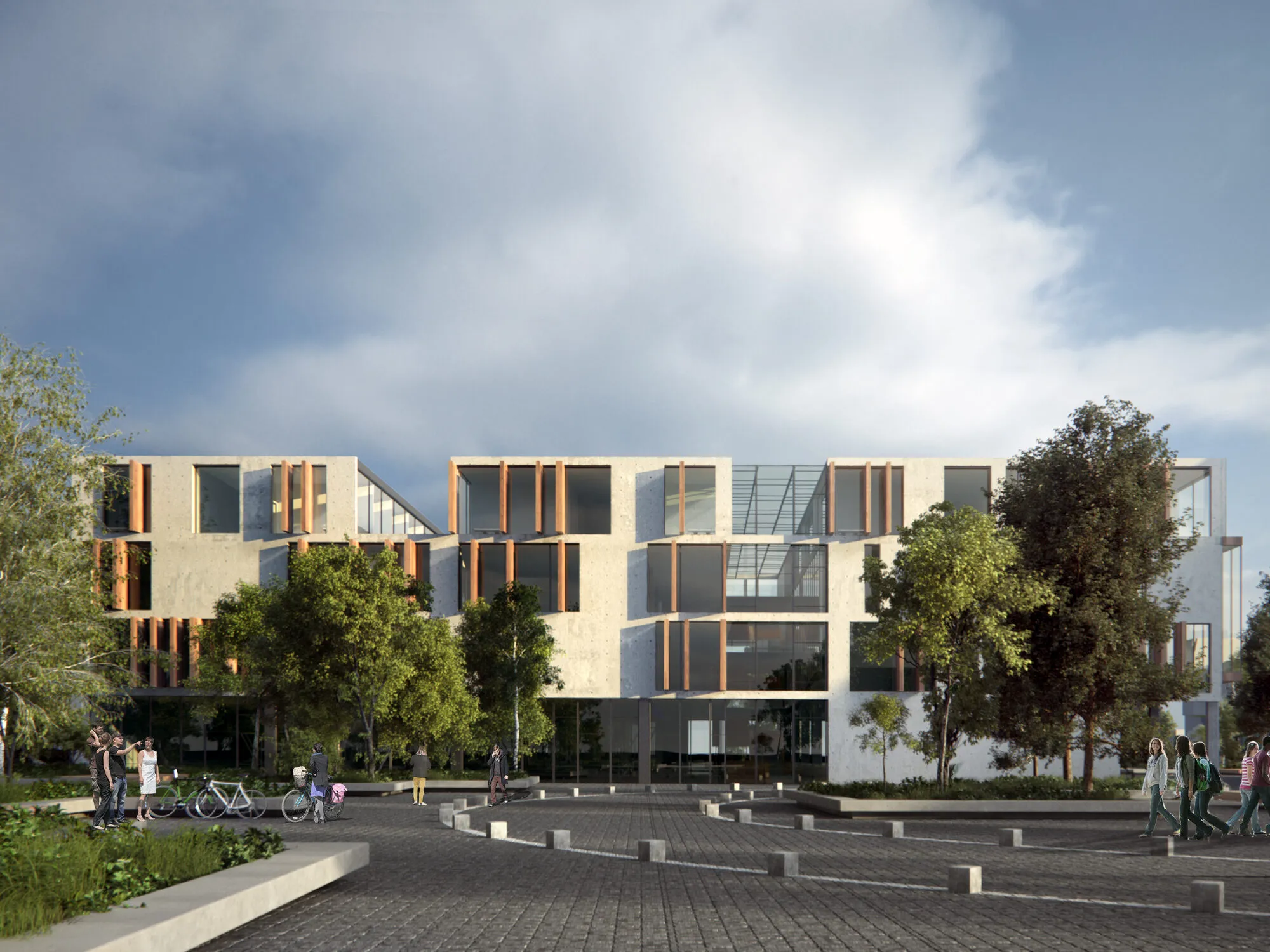 Влез на зградата и јавен простор