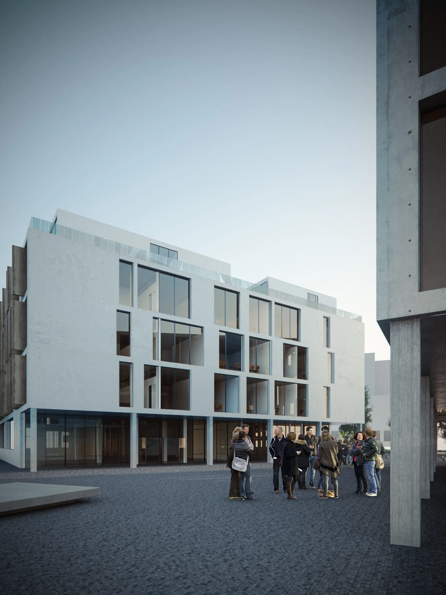 Поглед кон влезот на зградата