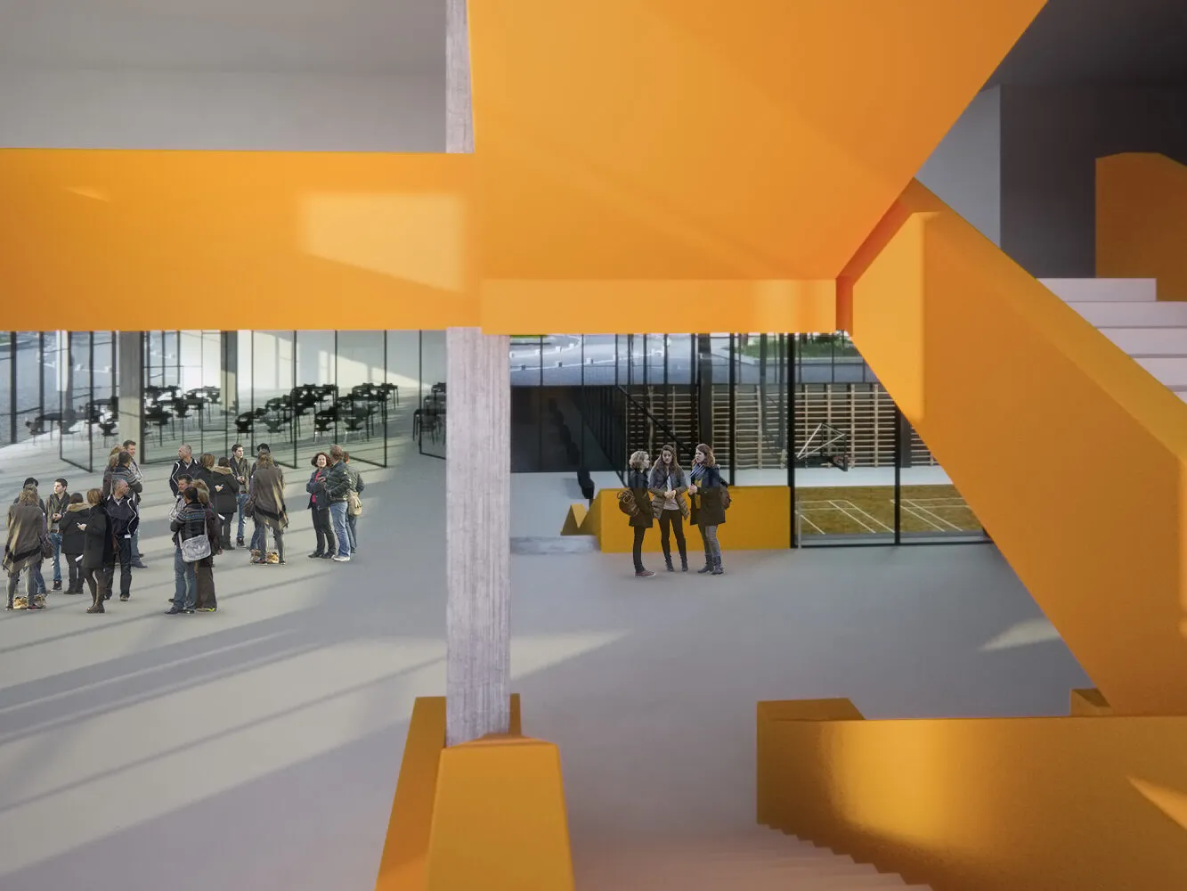 Детал на фасадата со дрвени ламели