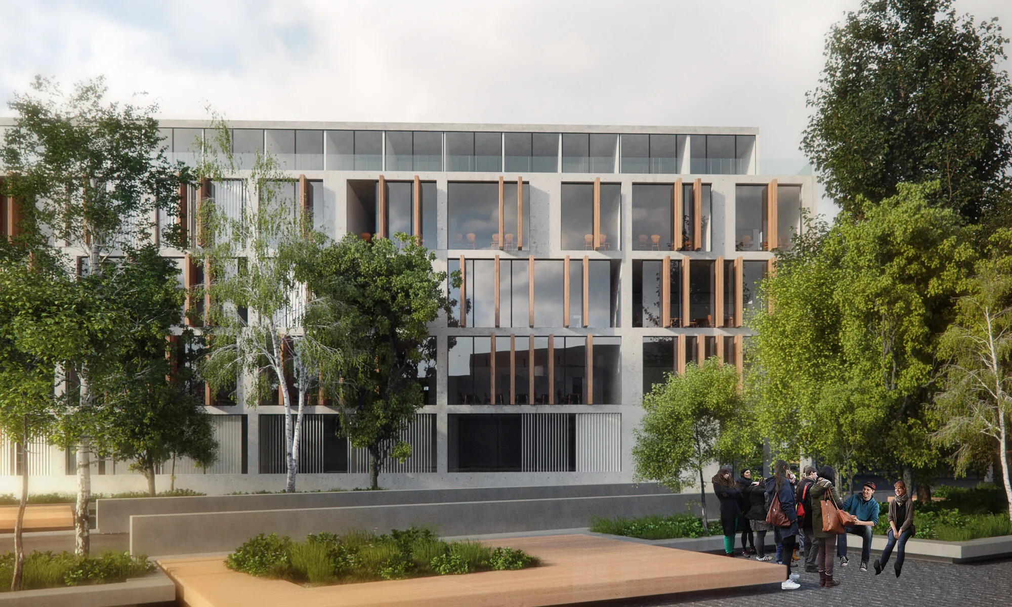 Поглед на задната фасада