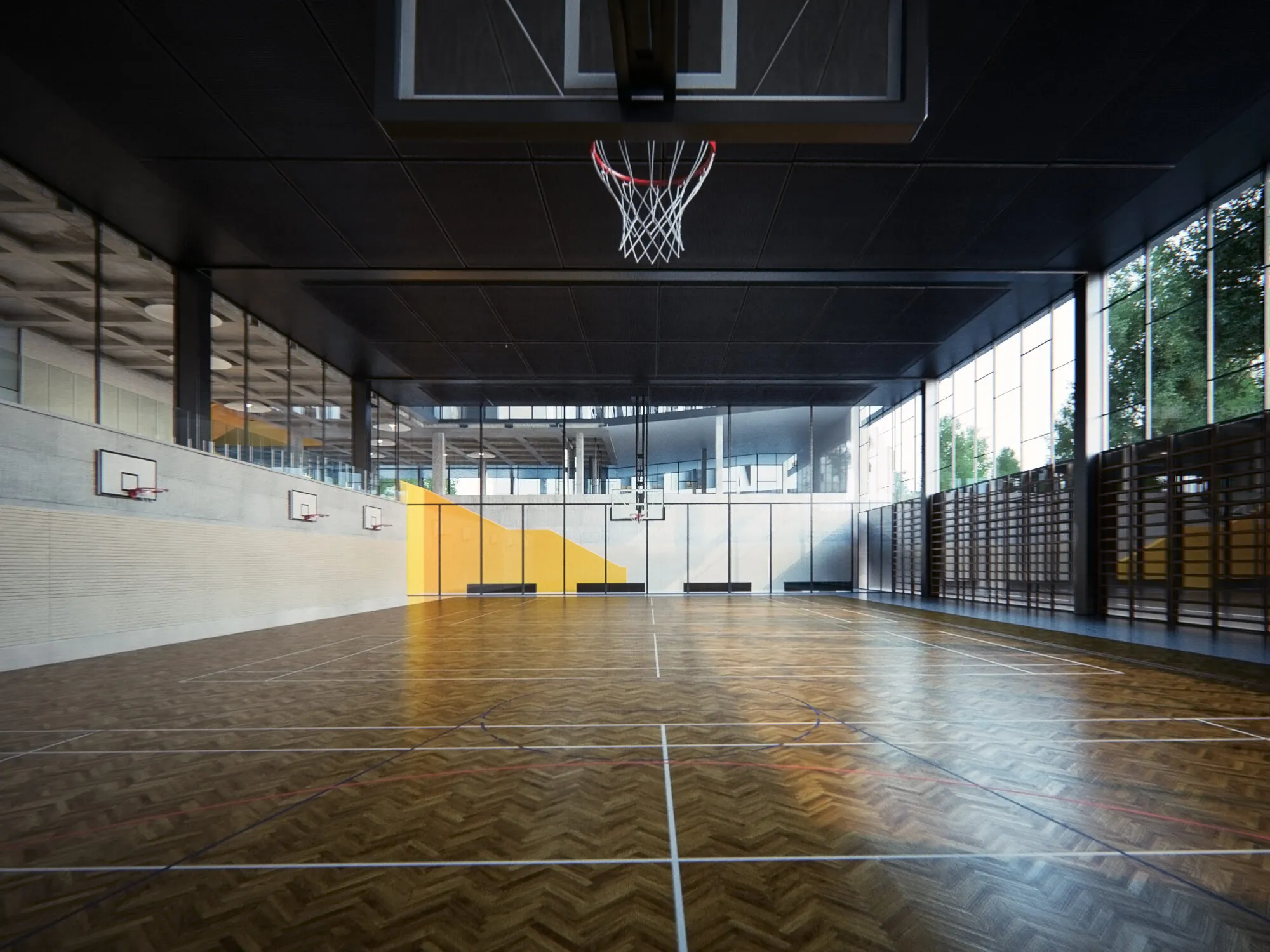 Поглед на задната фасада