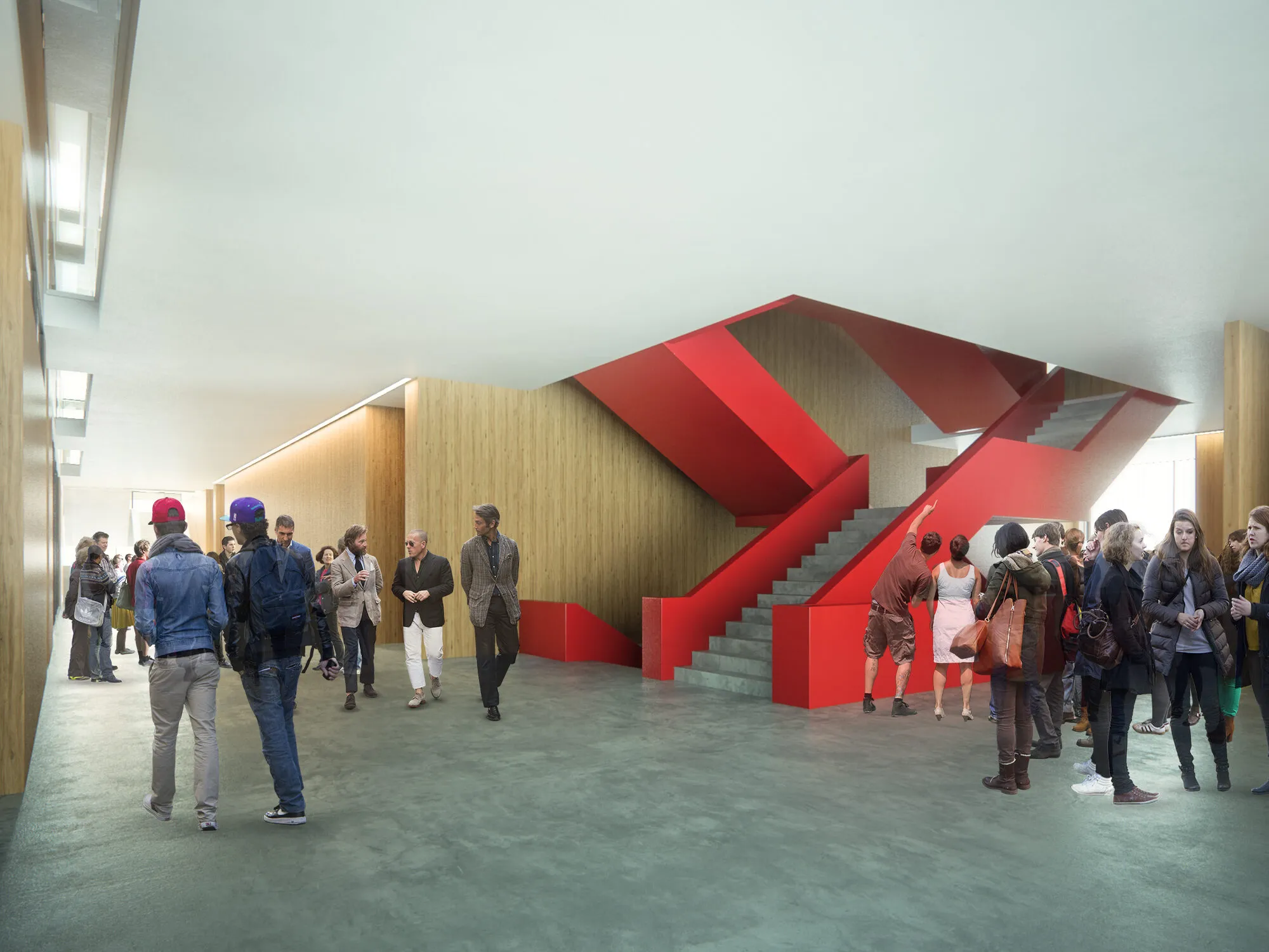 Зградата во контекст на кампусот