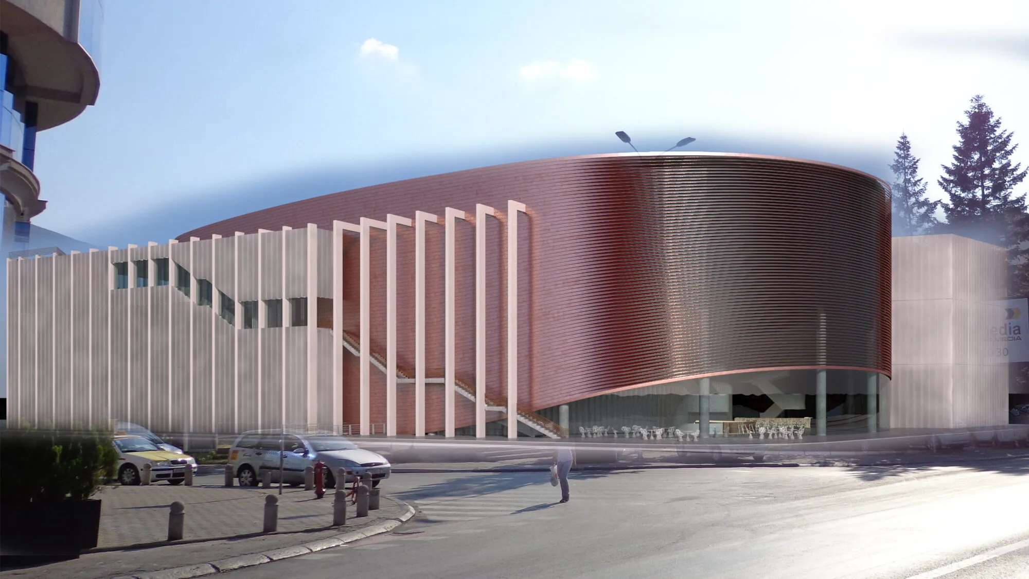 Перспектива од ниво на улица во урбан контекст