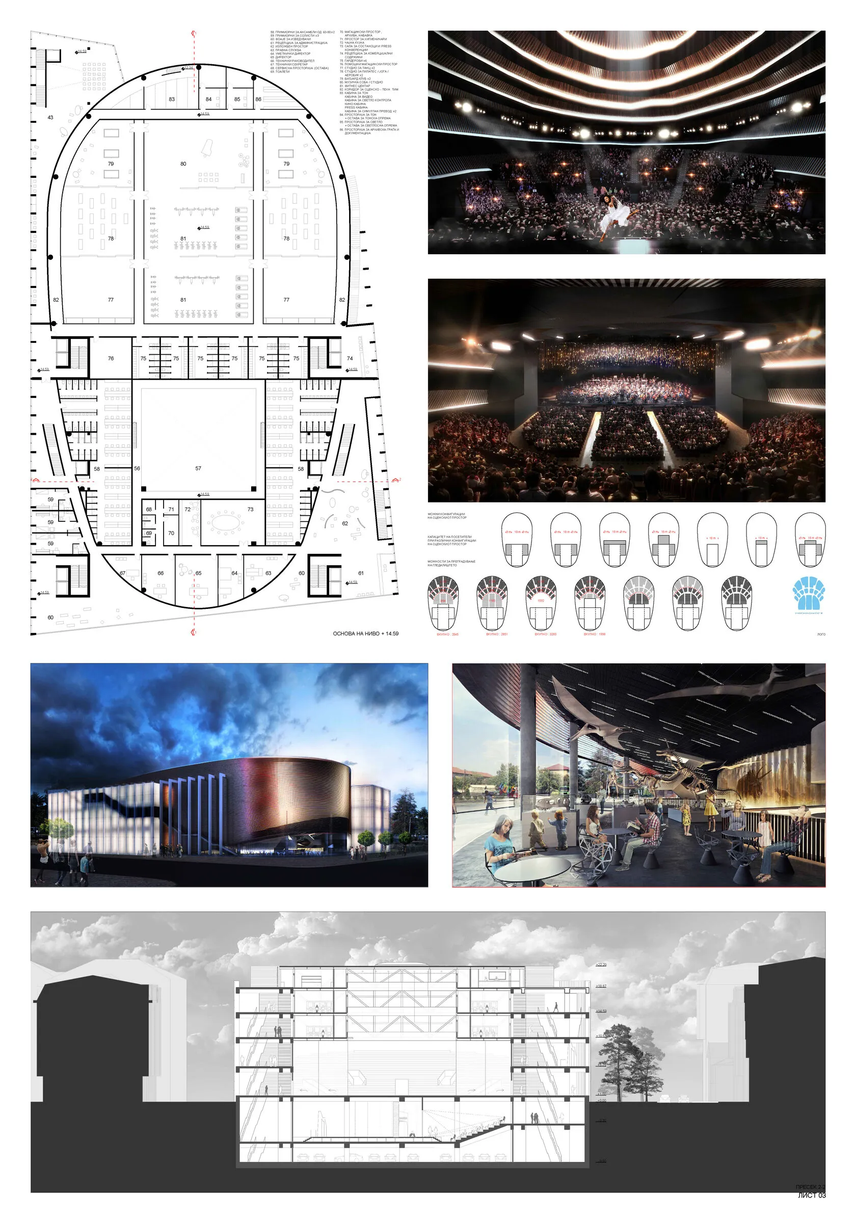 Конкурсна табла 3: Основи, концертни визуелизации и напречен пресек